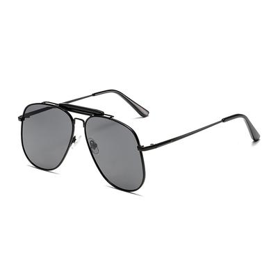 Pilot Black Sunglasses Women Vintage New Fashion Luxury Brand Decor Shades Oversize Trendy Metal Beach Sun Glasses
