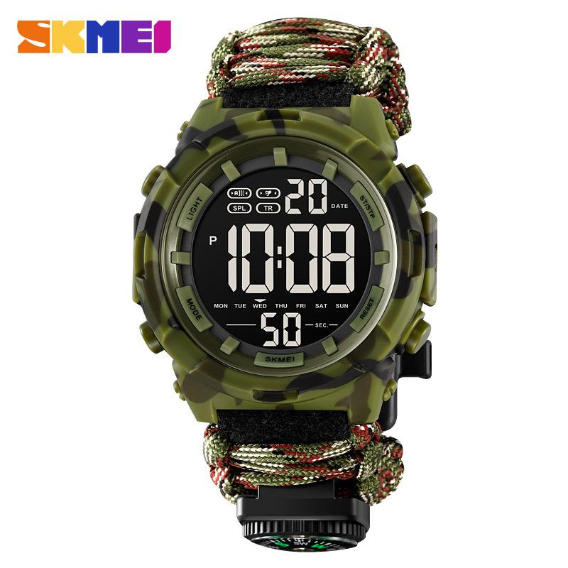 Junior high school watch male student trend waterproof electronic watch luminous outdoor multi-functional sports watch