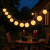 Waterproof Outdoor Retro G50 LED Solar Light String for Christmas and Camping