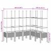 Plant Pot with Trellis Brown 160 x 120 x 142.5 cm PP