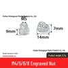 M4-M8 Transparente PVC-Saugnapf mit Gewindestange