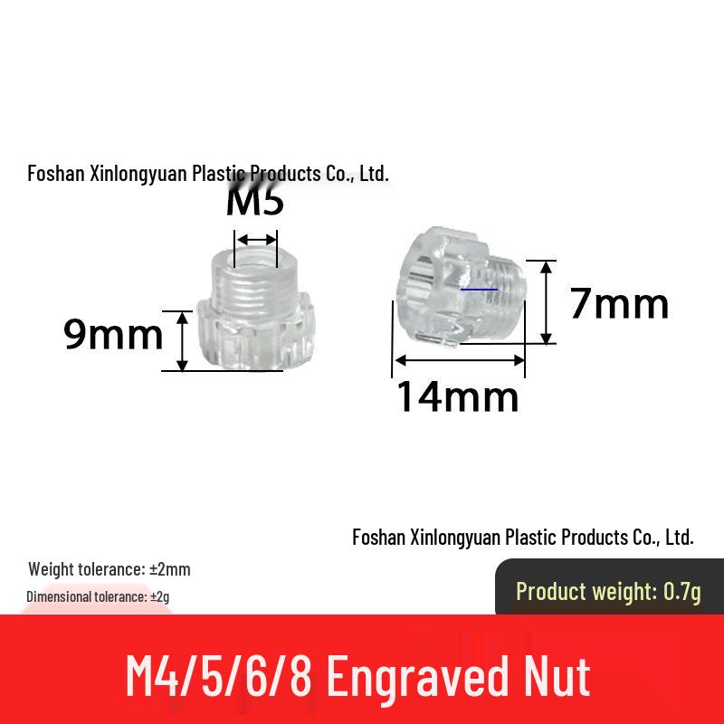 M4-M8 Transparente PVC-Saugnapf mit Gewindestange