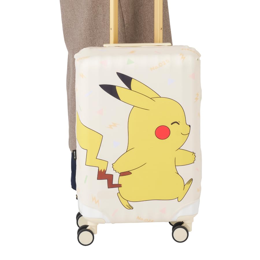 Suitcase Cover Gowell Suitcase Convenient Travel Goods Size Pokémon Cover, (Pikachu (Yellow), M)