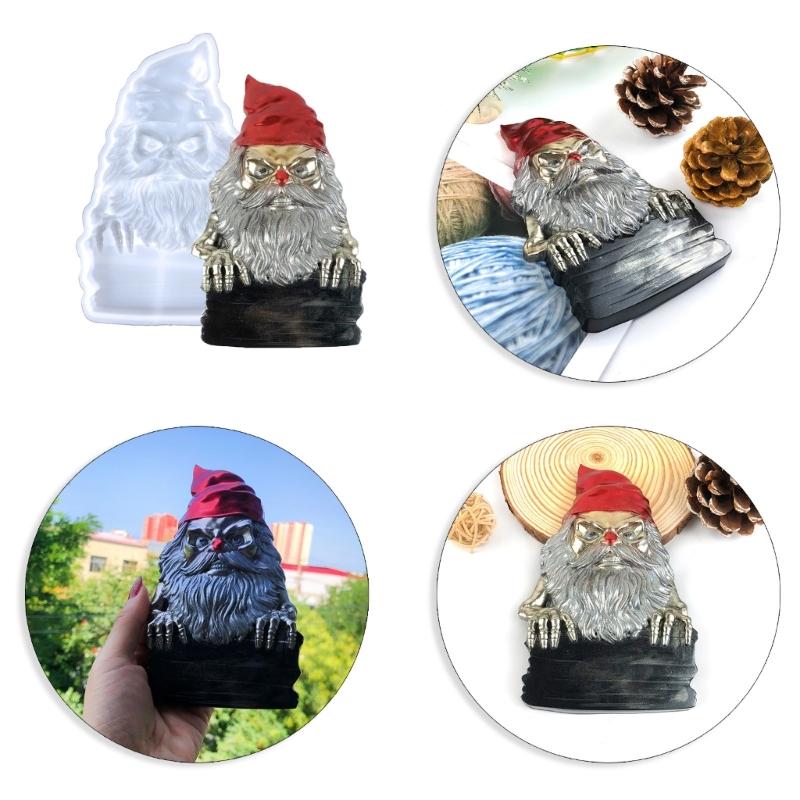 Weihnachts-Gesichtsloser Zwerg Wanddeko Silikonform Personalisierbare Weihnachts-Wanddeko Harzform Einzigartige Gips-Epoxidharzformen