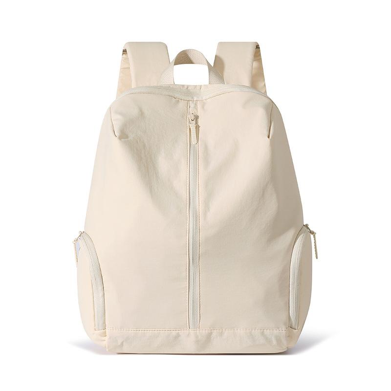 Nylon Backpack Solid Color Large Capacity Backpack