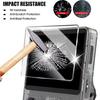 Custodia+Vetro 4 IN 1 per Console di Gioco R36S Borsa da Viaggio per Trasporto e Conservazione e Pellicole Protettive in Vetro Temperato per Accessori R36S