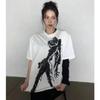 KPOP Aespa Whiplash Limited Edition Cotton T-shirt Short Sleeve KARINA GLSELLE WINTER NINGNING Same Print Loose Anime Techno Top