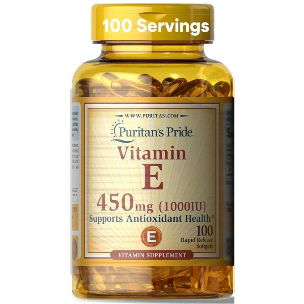 Puritans Pride Vitamin E 450mg 100 Tablets 1 pcs