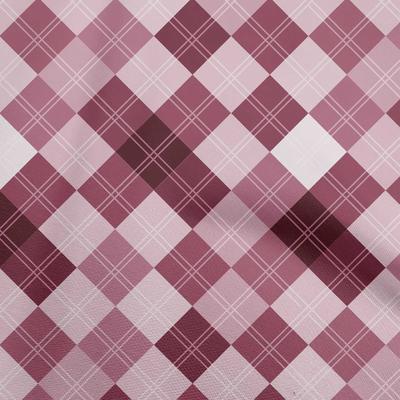 Baumwoll-Flex Dunkel-Magenta Karomuster Stoff Nähen Bastelprojekte Stoffdrucke Pro Meter 40 Zoll