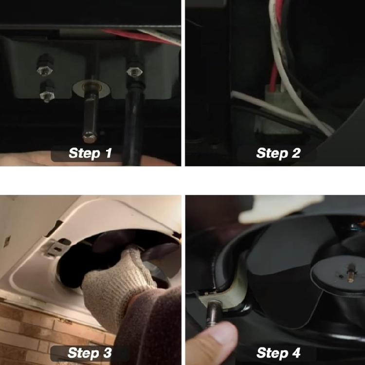 Range Hood Household Exhaust Fan Motor 97012248 Range Hood Fan Motor Exhaust Fan Replacement Part Easy To Installation