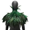 Mantello con Piume a Tema per Feste di Donne, Abito per Festival Musicali, Sciarpa da Travestimento, Mantello Cosplay