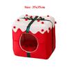 NEW Pet Bed House Winter New Arrival Thickened Fleece Warm Semi-Enclosed Christmas Cat Cage for Cats Dogs
