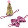 Pet Birthday Hat, Dog Birthday Hat and Bow Tie Party Costumes for Dog Puppy Cat Kitten Birthday Holi