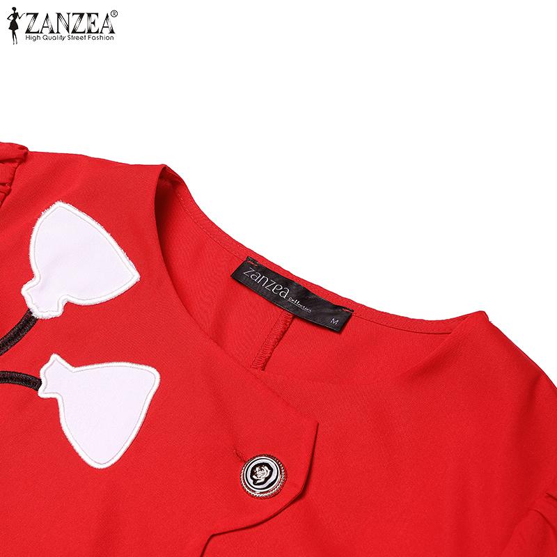 ZANZEA Damen Kurzarmbluse und Shorts Sommer Zweiteiliges Anzug-Set