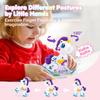 hahaland Unicorn Toys for 1 Year Old Girl, Montessori Toys for 1 Year Old Girl Musical Light up Kid Girl Interactive Travel Toys Baby Toys 12-18