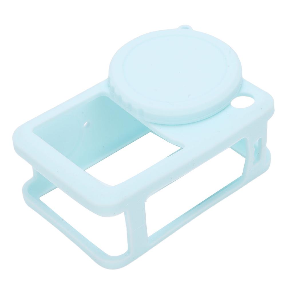 Silicone Protective Case Fit For ACTION 6 Sports Camera Drop Protective Sleeve Soft Skin Case Cover Lens with Lanyard