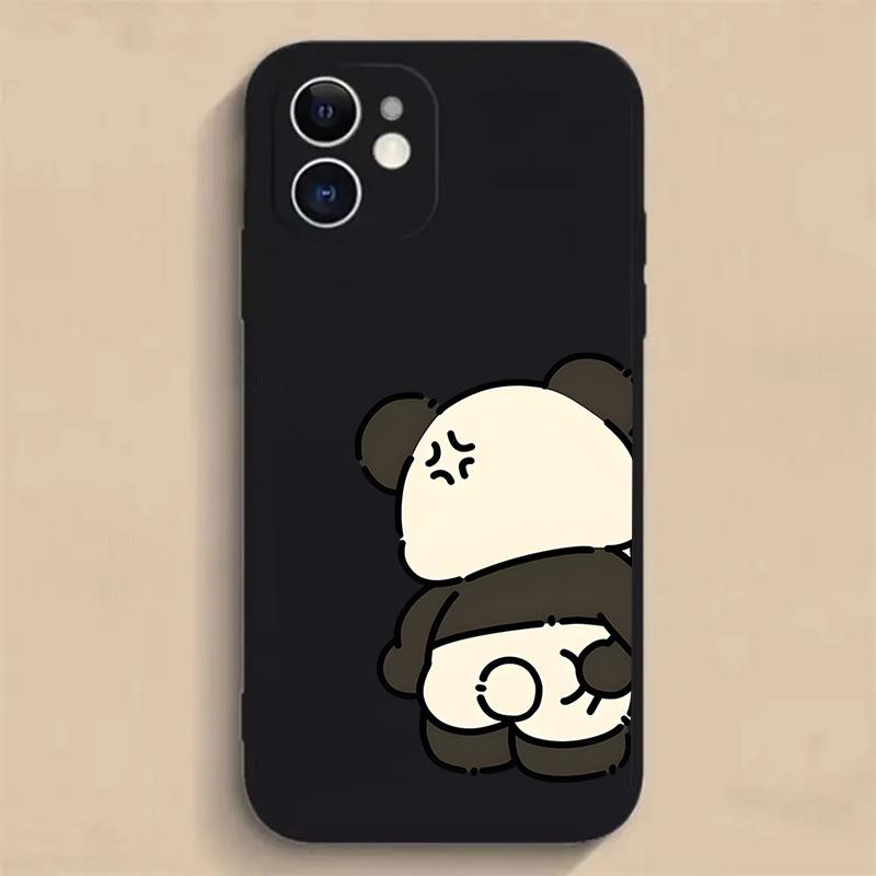 For Apple 13 Mobile Phone Case 14 Panda 11 Bear XS Rabbit 15 Couple Model 16 Cartoon XR Cute 12 All Inclusive
