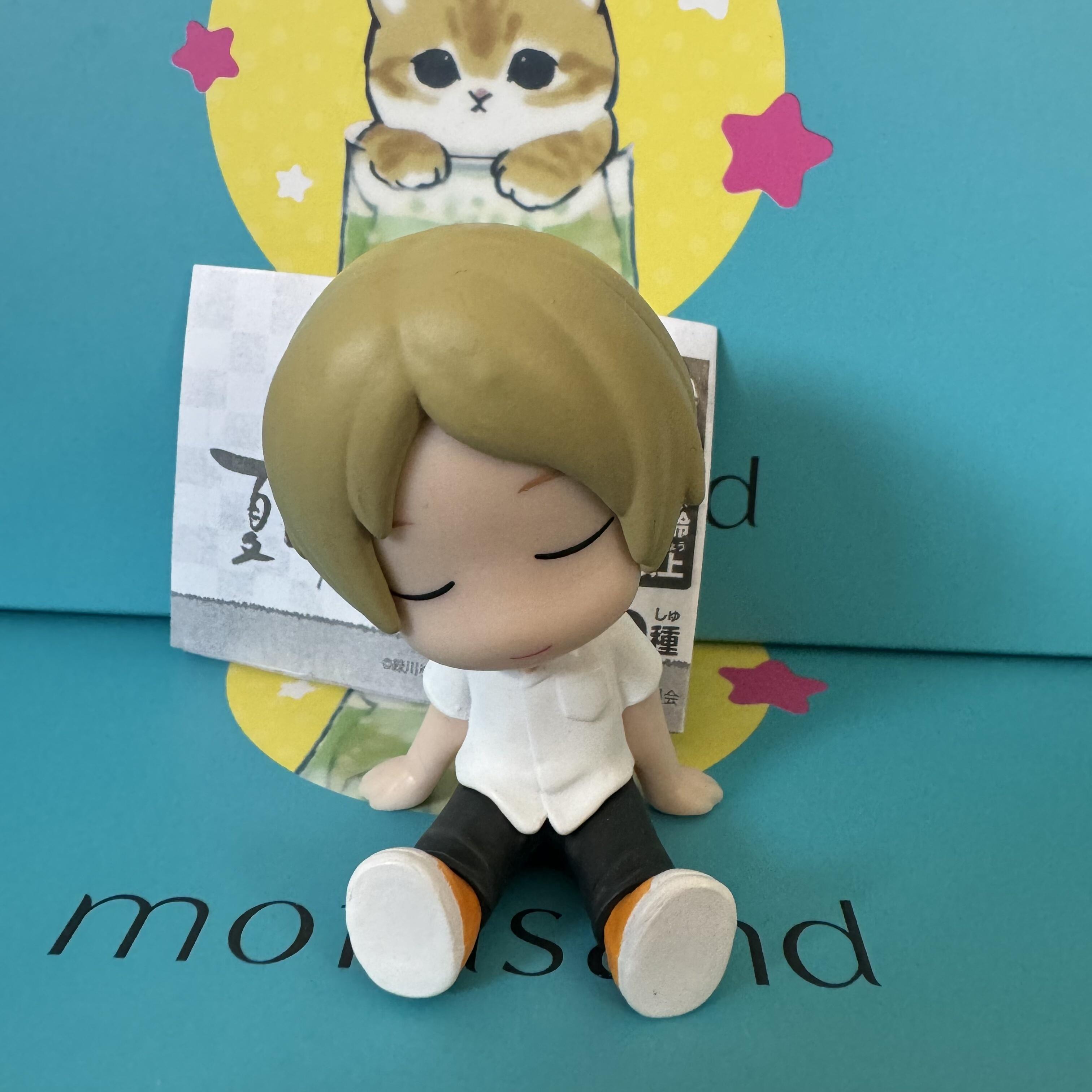 Natsume s Book of Friends Shoulder to Shoulder Gashapon Natsume Takashi Nyanko Sensei Action Figure Miniature Playthings