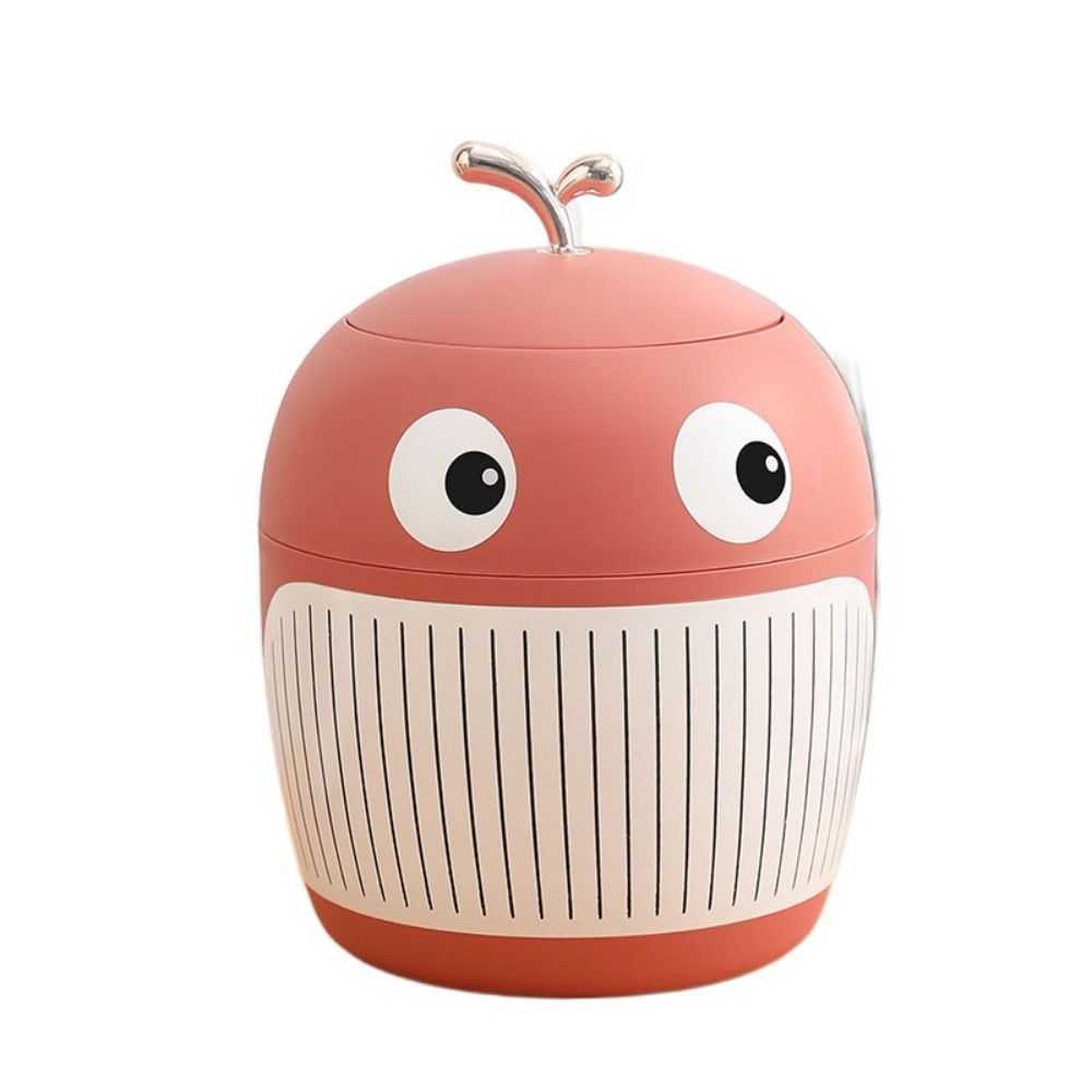 

Настольный мусорный бак в форме бочонка с подсветкой, роскошная корзина для мусора, новый органайзер для мусорного бака для дома Pink