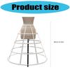 Elastic Hoopskirt Pannier Cage Crinoline Petticoat Skirt With Fishbone Design For Cosplay Wedding Formal Event Costume