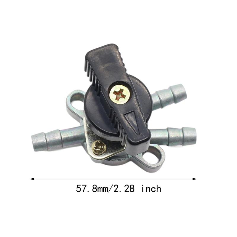 3 Way Fuel Tank Tap ATV Supplies 2 In 1 Out Fuel Gas Petcock Valve Switch for