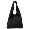 [Rename] Korean Quilted Marche Bag, Casual, Washable, Women's, Ibul, Shoulder Bag, Black