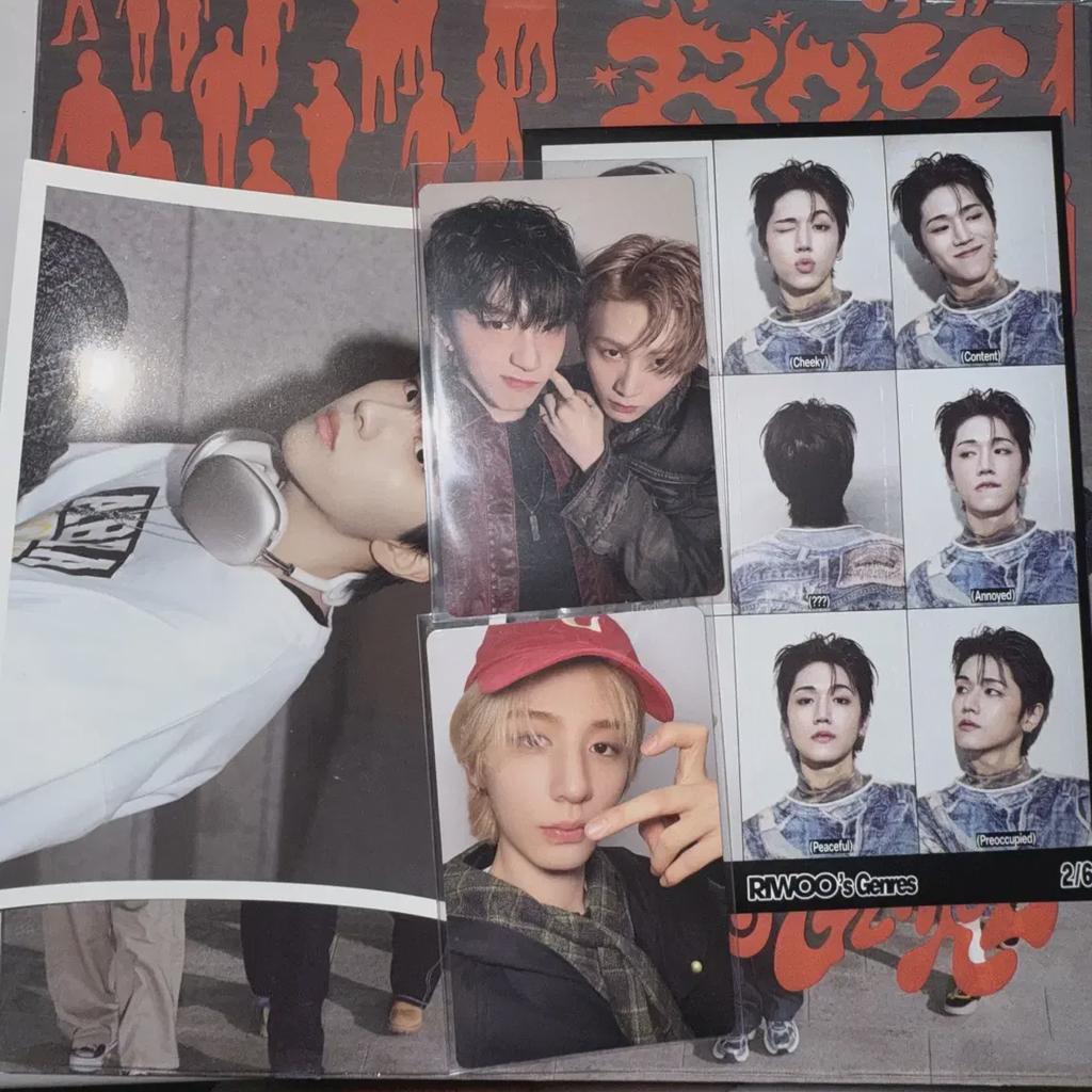 Boynextdoor No Genre Album Taesan Leehan Woonhak Riwoo Poca Sticker Dumb O
