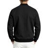 Autumn and Winter Men's Suede Solid Color Patchwork Casual Sports Stand Up Collar Button Jacket Long Sleeved Jacket Cardigan