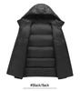 Men's Winter White Duck Down Jacket: Trendy, Thickened, Warm, Fashionable, Unisex