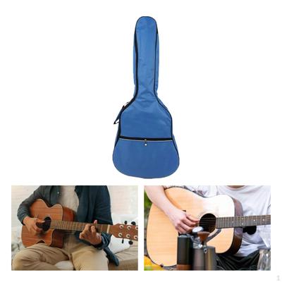 Bolsa para transporte de guitarra 41 polegadas, estojo de transporte acústico, tecido Oxford, alça lateral de viagem, à prova d'água