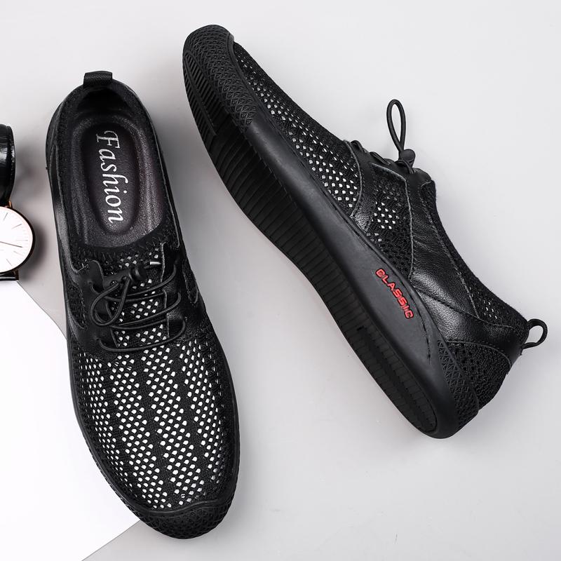 

Летняя мода мужские черные кроссовки сетчатые повседневные туфли на шнуровке дышащие легкие прогулочные кроссовки мужские сандалии размер обуви 37-47 47 чёрный