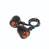 Motorcycle Universal Turn Signal Lights Mini Blinker Amber Indicator Signal Lamp 12V Retro Motor Flasher Cafe Racer Accessories