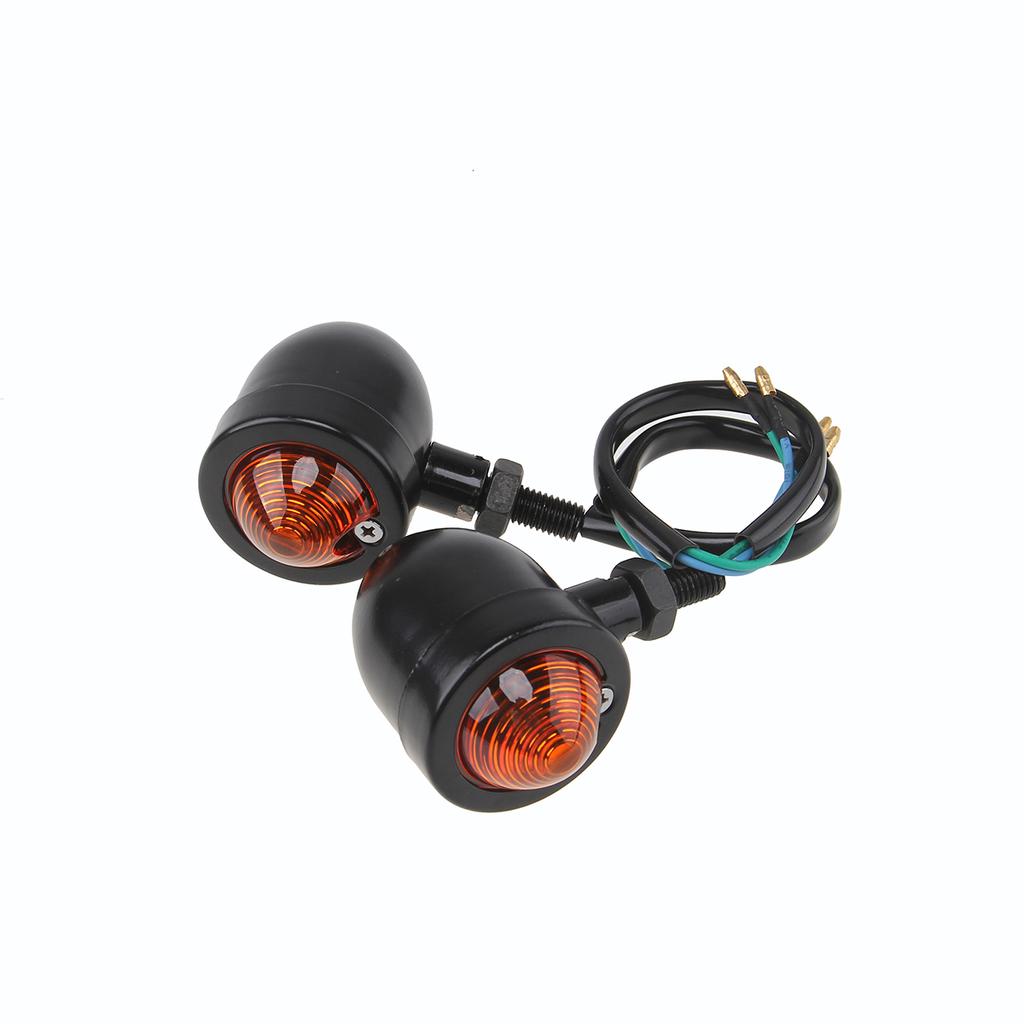 Motorcycle Universal Turn Signal Lights Mini Blinker Amber Indicator Signal Lamp 12V Retro Motor Flasher Cafe Racer Accessories