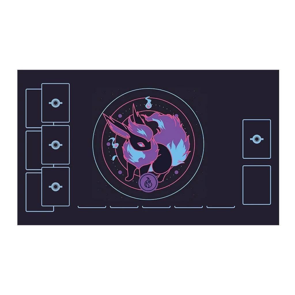 Models mm Diy Pokemon Play Mat Umbreon Sylveon Espeon Battle Card Mat Self Made Nonslip Rubber PTCG Battle Mat