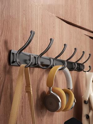 Suporte de Gancho para Pendurar Roupas Montado na Parede Com Forte Capacidade de Carga no Quarto, Closet Sem Fazer Furos