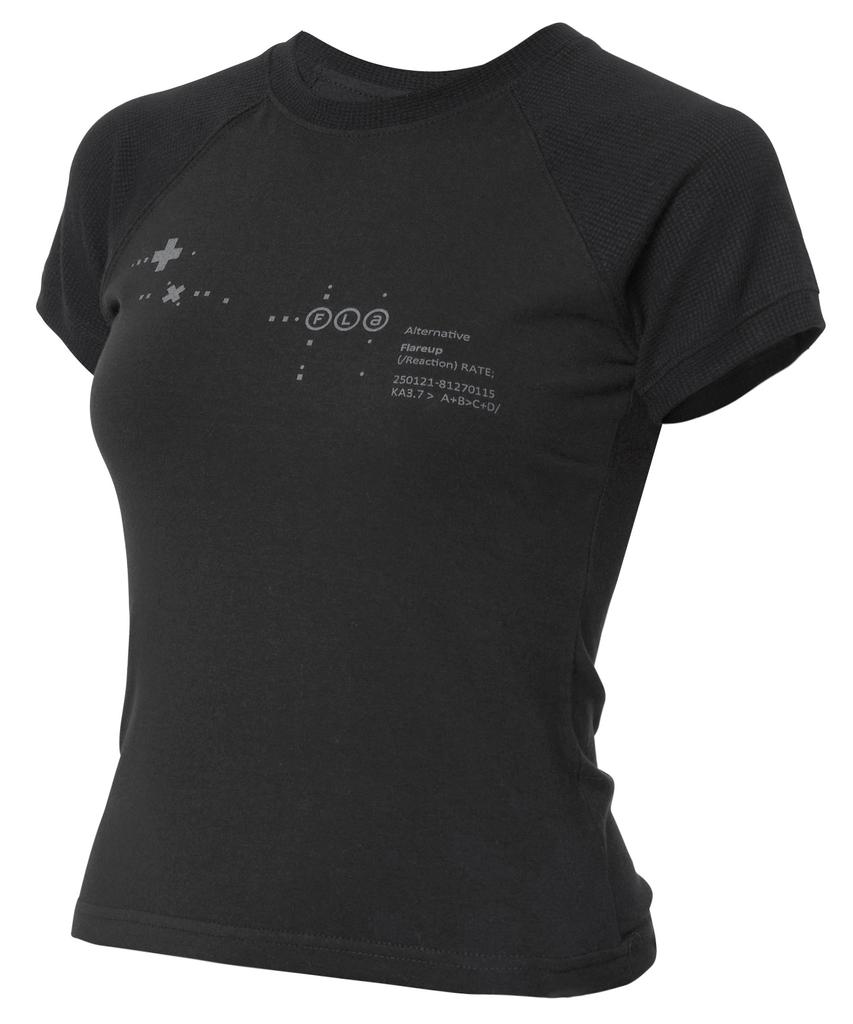 Peulleeoeob Muta Waffle Raglan T-Shirt (Fl-154_Black)