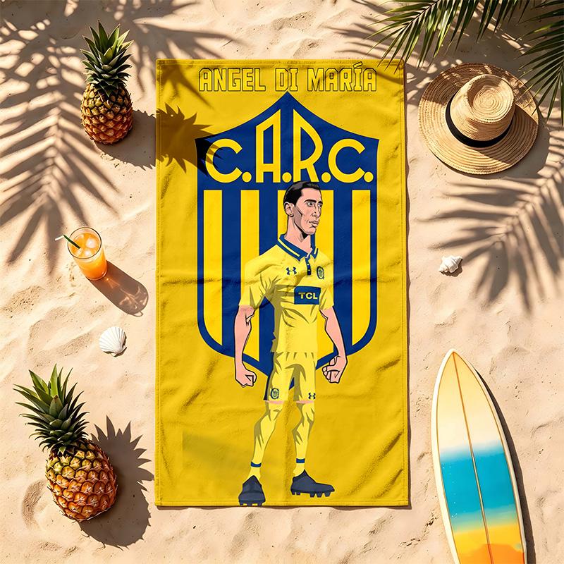 Club Atletico Rosario Central (14) Theme Beach Towel Sand Resistant Soft And Comfortable Suitable For The Pool Camping Yoga And Diving A Travel Essent