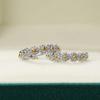 S925 Sterling Silver Daisy Flower Hoop Earrings for Women Girls Fine Jewelry Valentine's Day Gift