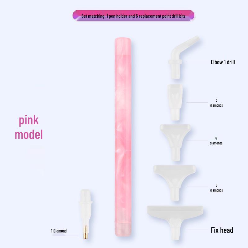 

Набор ручек для алмазной вышивки с двумя наконечниками и сменными насадками для рукоделия