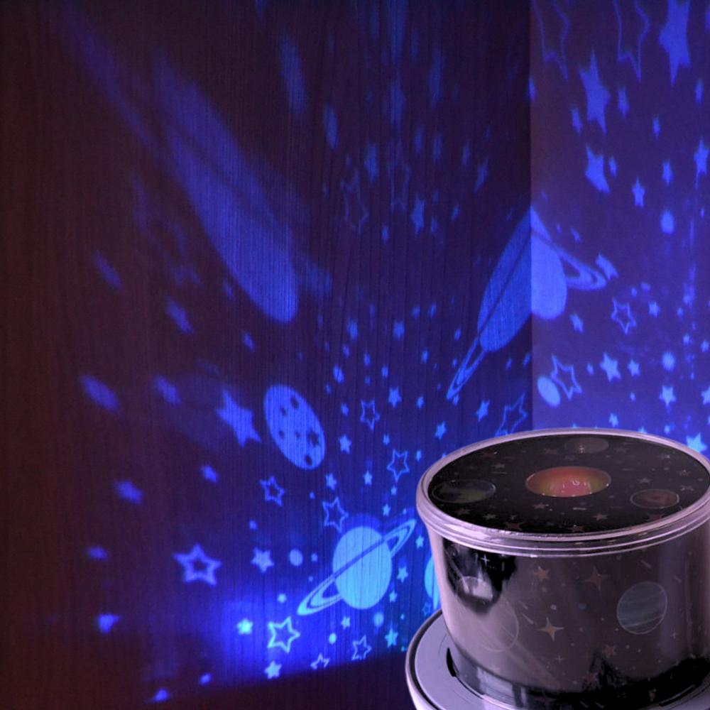 Star projector for children, rotating LED bedroom night light