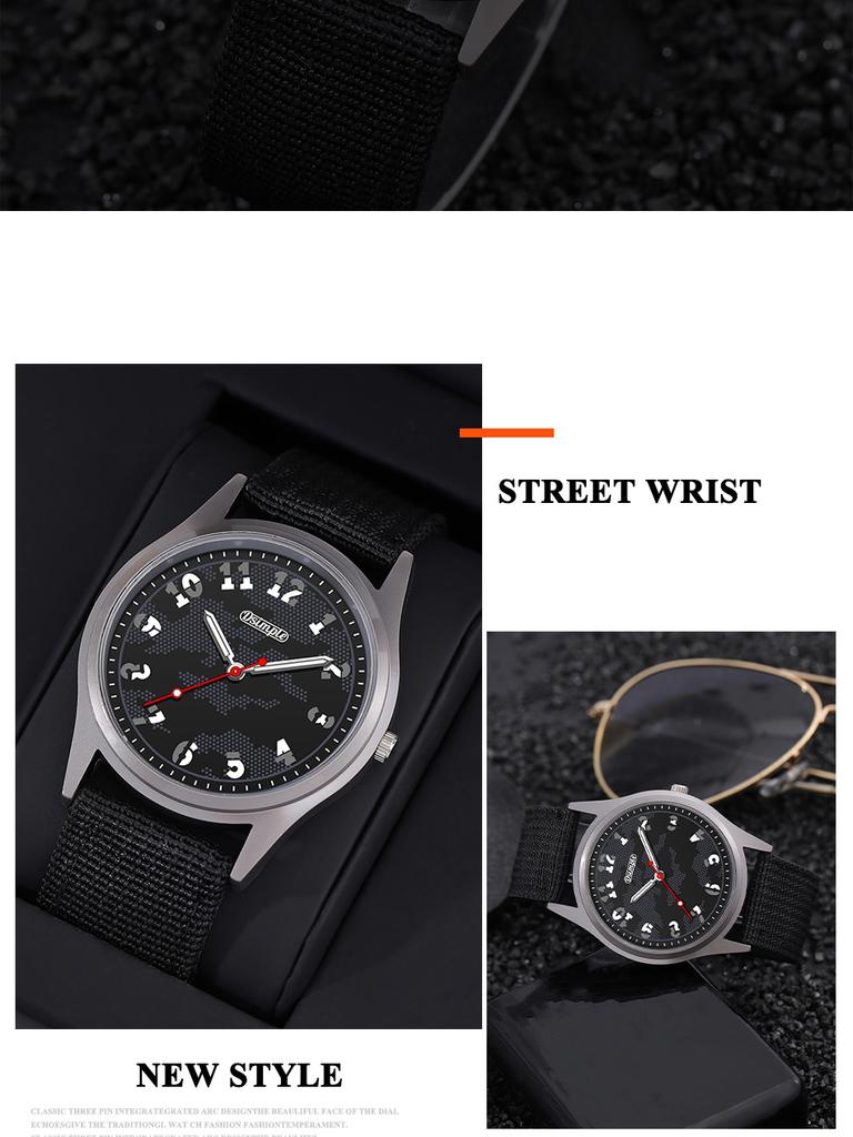 Fashion Mens Sports Watches for Men Luxury Nylon Quartz Wrist Watch Calendar Luminous Clock Man Business Casual Watch