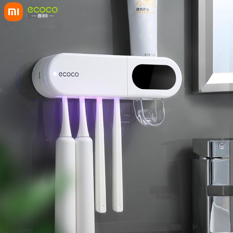 Xiaomi Double Sterilization Electric Toothbrush Holder Strong Load-Bearing Toothpaste Dispenser Smart Display Bath Accessories