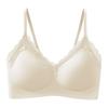Thin French lace seamless underwear one piece beautiful back small chest gathering support bra Shantou
