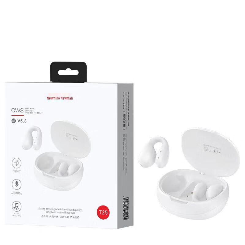 Newmine TWS Bluetooth 5.3 Half-in-Ear Clip-On Earbuds