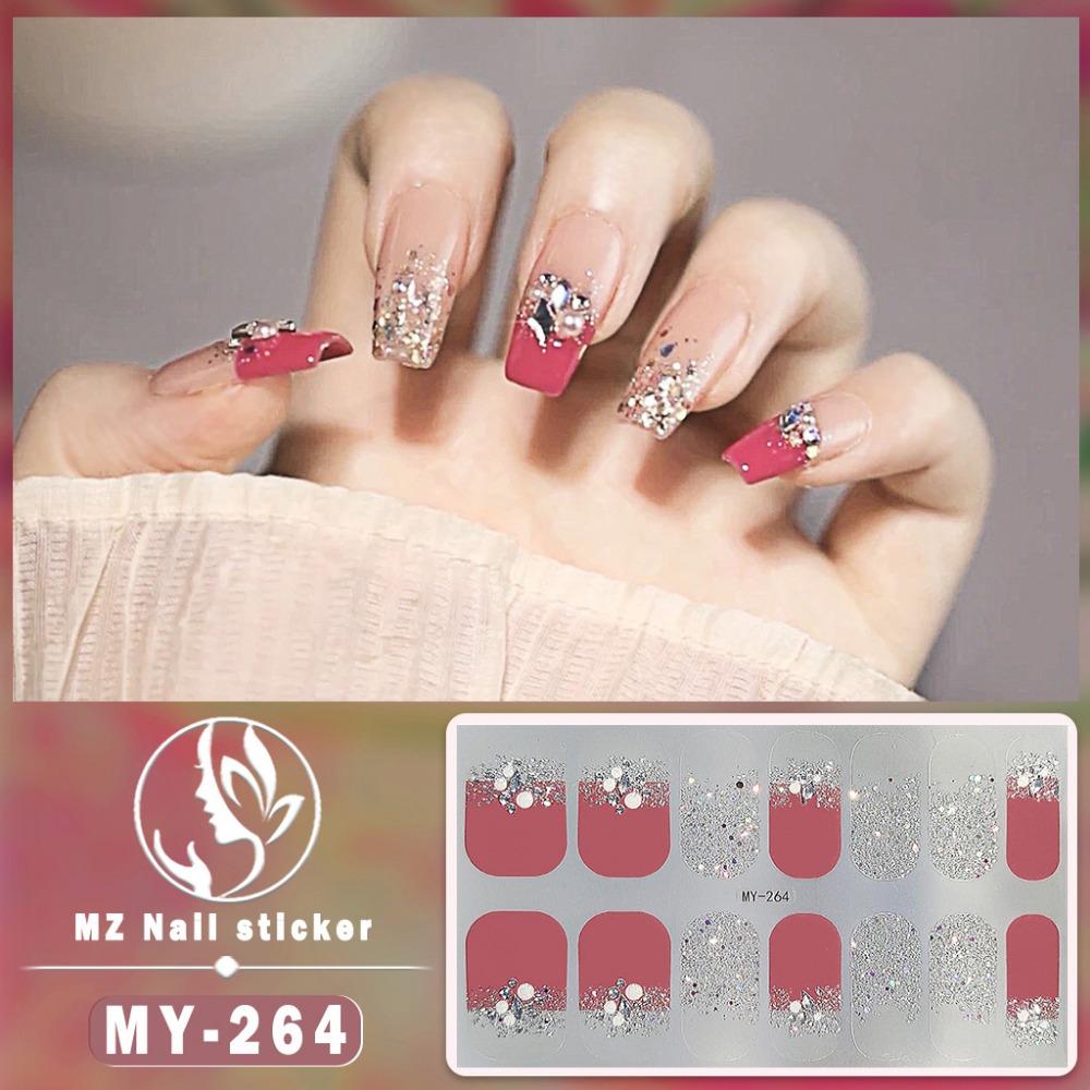 Three-dimensional Waterproof No-bake Gel Nail Polish Film Full Sticker European and American Sexy Nail Film Paper Nail Film Paper