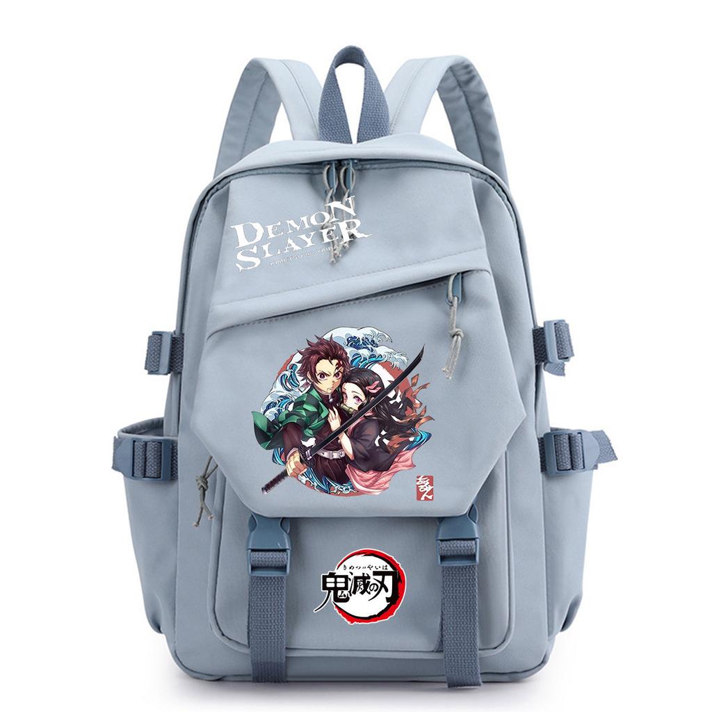 Anime surrounding ghost annihilation blade Tanjiro junior high school high school student schoolbag backpack Oxford cloth male and female