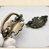 Bronze Drawer Pulls 2.4 Inch Hole Pitch Simple European Hanging Pull, Zinc Alloy Cabinet Hardware for Kitchen and Bathroom Cabinets, Integral Drawer