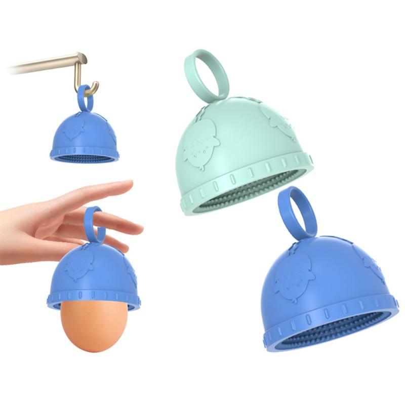 Soft Bristles Silicone Eggs Brush Dishwasher Safe Design Recyclable Eggs Scourer Ideal For Eggs And Delicate Food