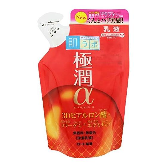 Rohto Pharmaceutical Hada Labo Gokujun Hari Emulsion Refill 140mL