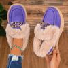 Women's Winter New Versatile Snow Boots, Fashionable Plus Size Thick Sole Height Increasing Slip-On Lazy Shoes